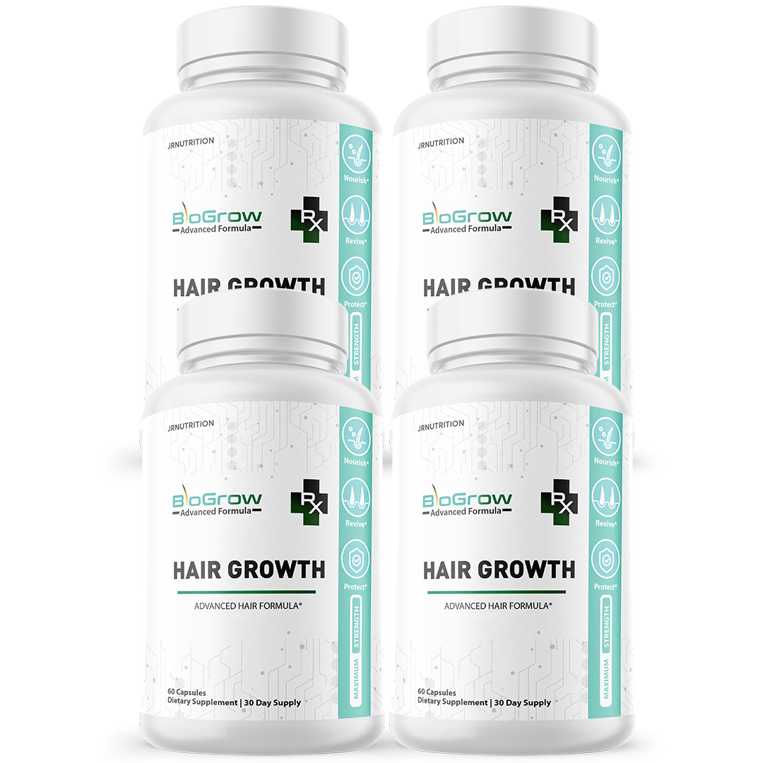 BioGrow - Hair Growth Dietary Supplement 60 Capsules (4 Pack)